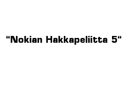 “Nokian Hakkapeliitta 5“